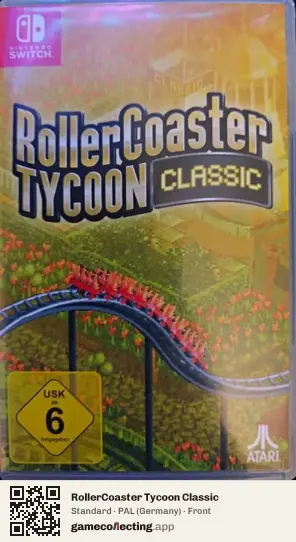 RollerCoaster Tycoon Classic Nintendo Switch, Germany box front