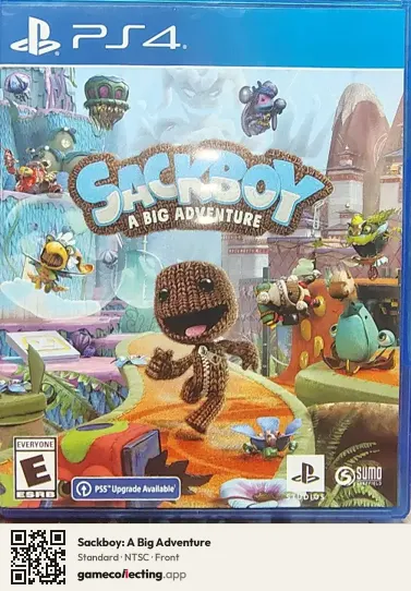 Sackboy: A Big Adventure PlayStation 4, NTSC box front