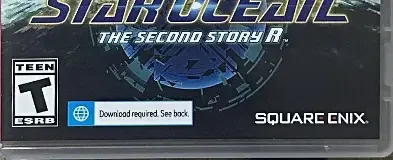 Star Ocean: The Second Story R, the ESRB box on its front