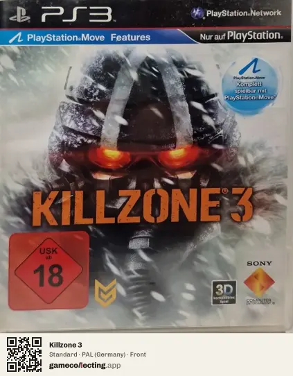 Killzone 3 PlayStation 3, Germany box front