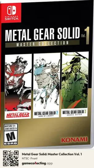 Metal Gear Solid: Master Collection Vol. 1 Nintendo Switch, NTSC box front