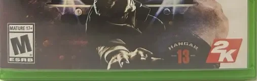 Mafia III, the ESRB box on its front