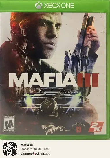 Mafia III Xbox One, NTSC box front