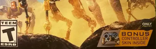 ReCore, the ESRB box on its front