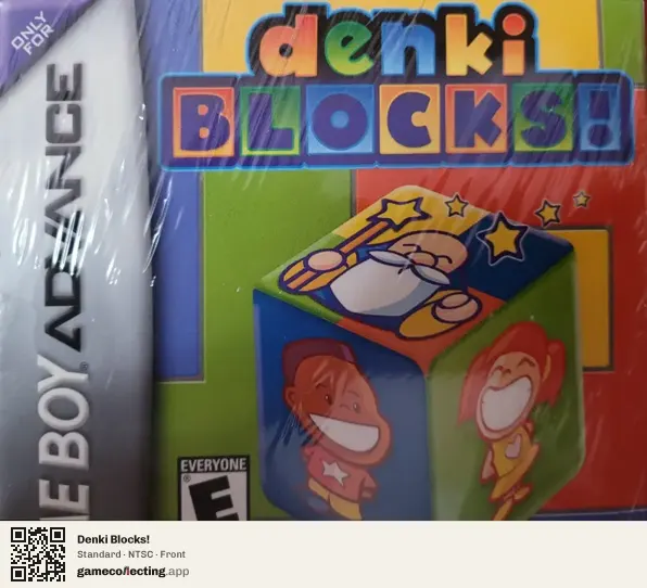 Denki Blocks! Game Boy Advance, NTSC box front