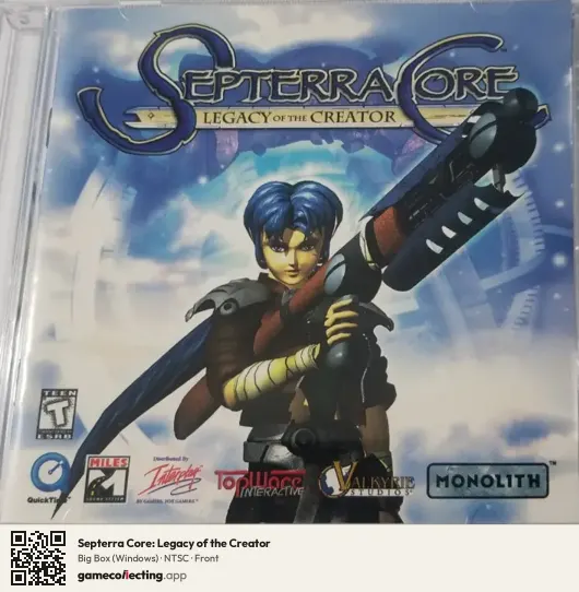 Septerra Core: Legacy of the Creator Computer, NTSC box front