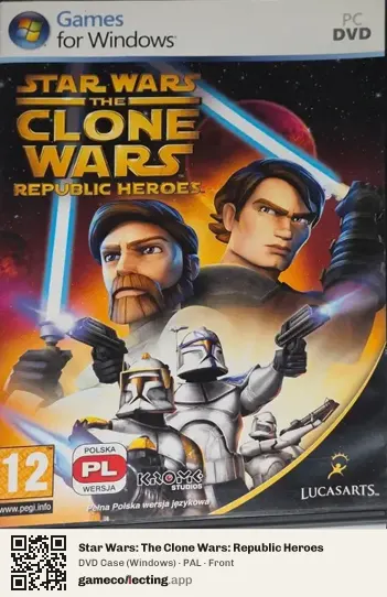 Star Wars: The Clone Wars: Republic Heroes Computer, PAL box front