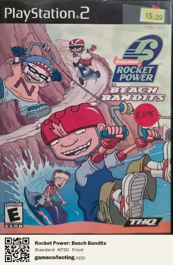 Rocket Power: Beach Bandits PlayStation 2, NTSC box front