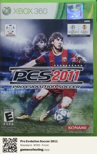 Pro Evolution Soccer 2011 Xbox 360, NTSC box front