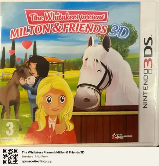 The Whitakers Present: Milton & Friends 3D Nintendo 3DS, PAL box front