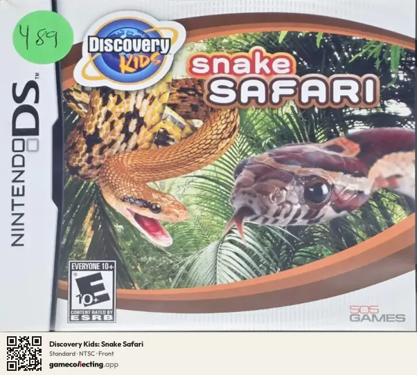 Discovery Kids: Snake Safari Nintendo DS, NTSC box front