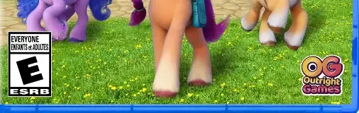 My Little Pony: A Maretime Bay Adventure, the ESRB box on its front