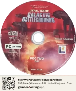 Star Wars: Galactic Battlegrounds Computer, PAL disc