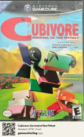 Cubivore: Survival of the Fittest Nintendo GameCube, NTSC box front