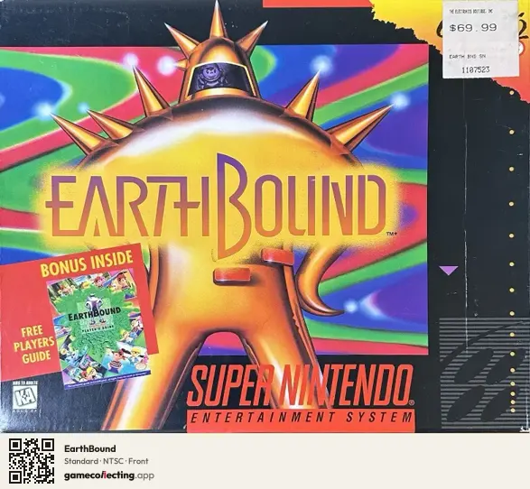EarthBound Super Nintendo Entertainment System, NTSC box front