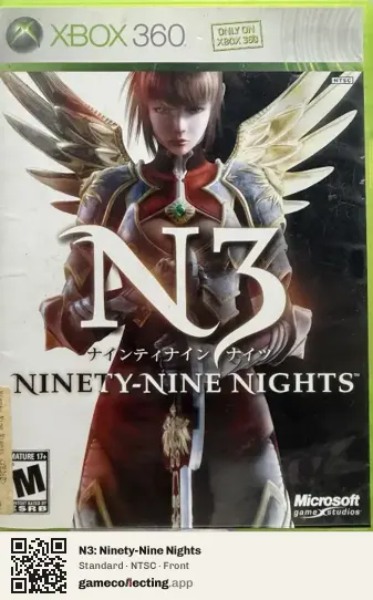 N3: Ninety-Nine Nights Xbox 360, NTSC box front