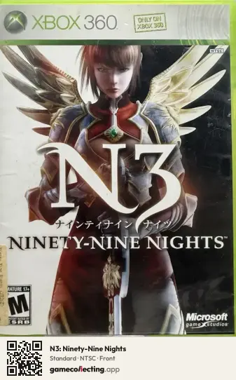 N3: Ninety-Nine Nights Xbox 360, NTSC box front