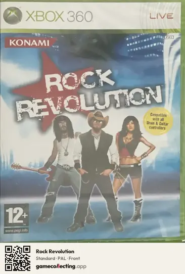 Rock Revolution Xbox 360, PAL box front