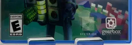 Astroneer, the ESRB box on its front