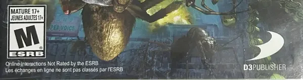 Earth Defense Force 2025, the ESRB box on its front