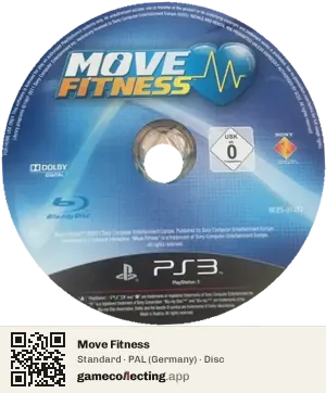 Move Fitness PlayStation 3, PAL disc