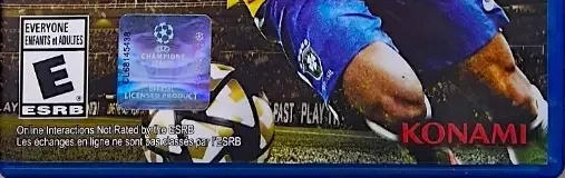 Pro Evolution Soccer 2016, the ESRB box on its front