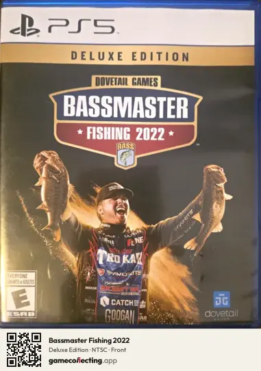 Bassmaster Fishing 2022 PlayStation 5, NTSC box front