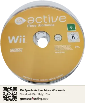 EA Sports Active: More Workouts Nintendo Wii, PAL disc