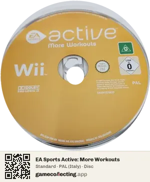 EA Sports Active: More Workouts Nintendo Wii, PAL disc