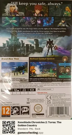 Xenoblade Chronicles 2: Torna: The Golden Country Nintendo Switch, PAL box back