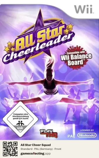 All Star Cheer Squad Nintendo Wii, Germany box front