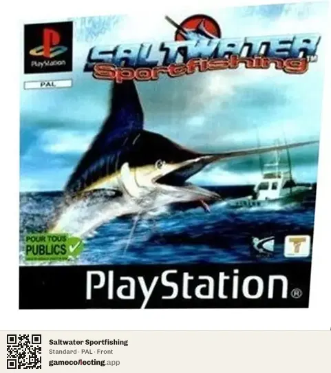 Saltwater Sportfishing PlayStation, PAL box front