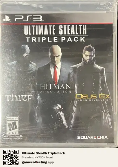 Ultimate Stealth Triple Pack PlayStation 3, NTSC box front