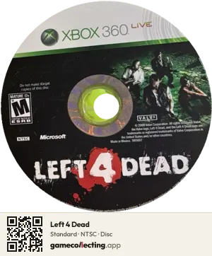 Left 4 Dead Xbox 360, NTSC disc