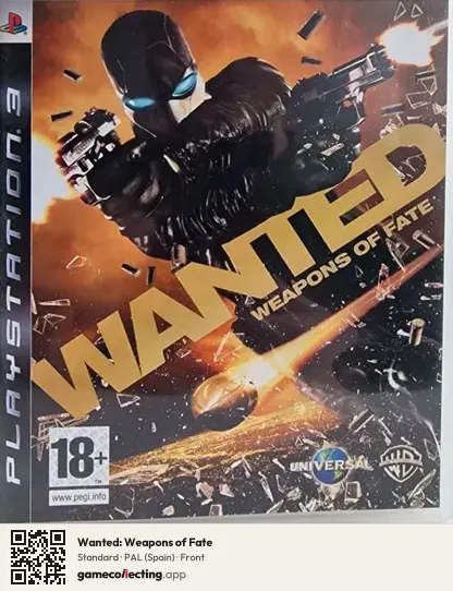 Wanted: Weapons of Fate PlayStation 3, Spain box front