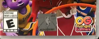 NBA Bounce, the ESRB box on its front