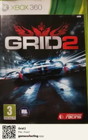 Grid 2 Xbox 360, PAL box front