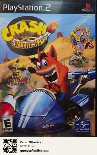 Crash Nitro Kart PlayStation 2, NTSC box front