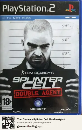 Tom Clancy's Splinter Cell: Double Agent PlayStation 2, Germany box front