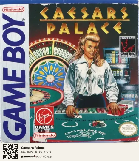 Caesars Palace Game Boy, NTSC box front