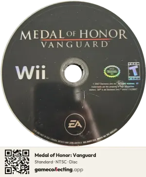 Medal of Honor: Vanguard Nintendo Wii, NTSC disc