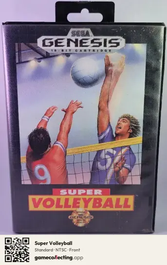 Super Volleyball Sega Mega Drive / Genesis, NTSC box front