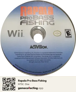 Rapala Pro Bass Fishing Nintendo Wii, NTSC disc
