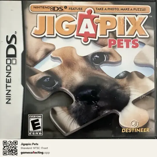 Jigapix: Pets Nintendo DS, NTSC box front