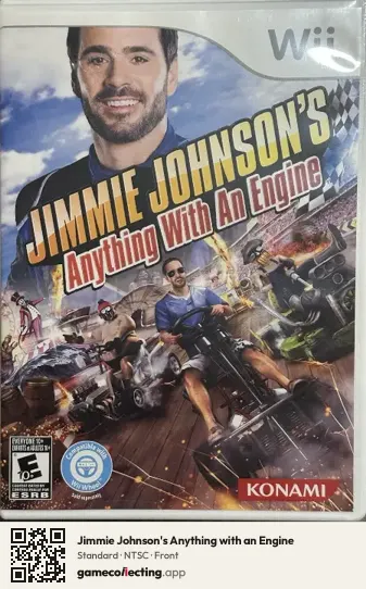 Jimmie Johnson's Anything with an Engine Nintendo Wii, NTSC box front