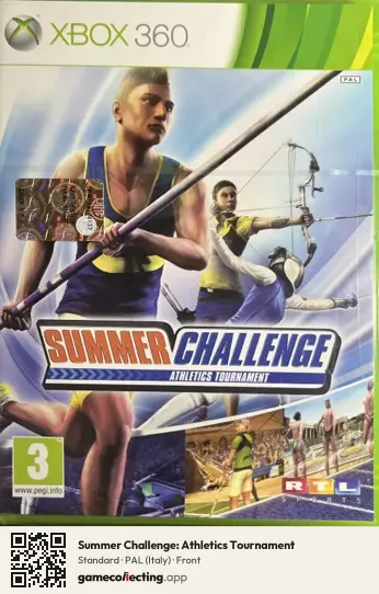 Summer Challenge: Athletics Tournament Xbox 360, Italy box front