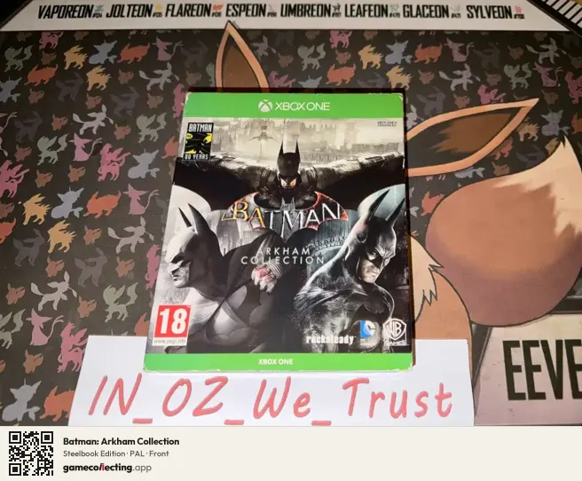 Batman: Arkham Collection Xbox One, PAL box front