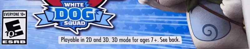 Yo-kai Watch Blasters: White Dog Squad, the ESRB box on its front