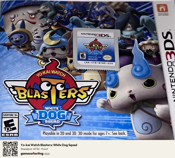 Yo-kai Watch Blasters: White Dog Squad Nintendo 3DS, NTSC box front