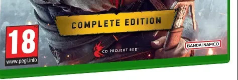 The Witcher 3: Wild Hunt, the PEGI square on its front